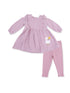 Ruffle Dress and Legging, Berry Gingham