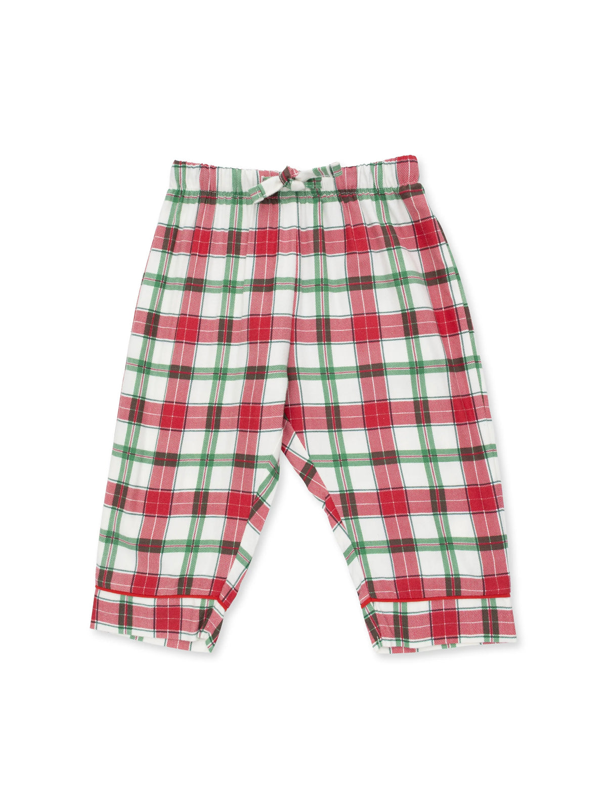 Brushed Twill Kids Long Sleeve Coat Style with Pant, Holiday Plaid