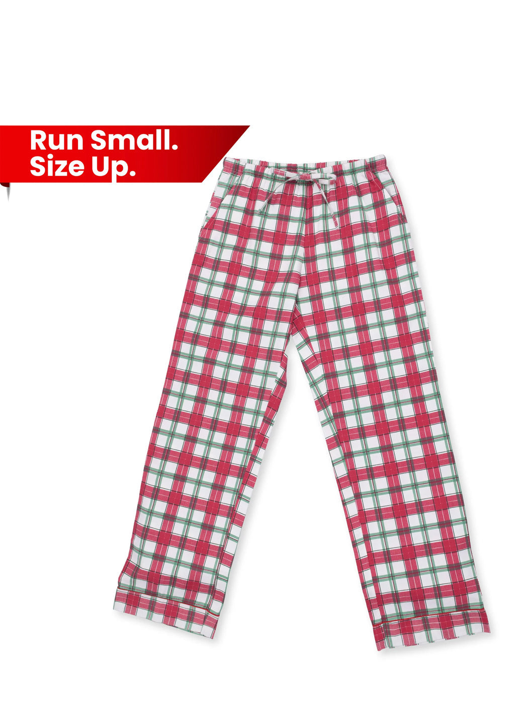 Brushed Twill Adult Loungewear Pant, Holiday Plaid