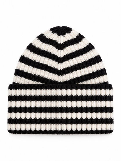 Rib Knit Hat, Obsidian Stripe