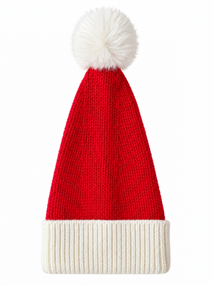 Knit Santa Hat, Red
