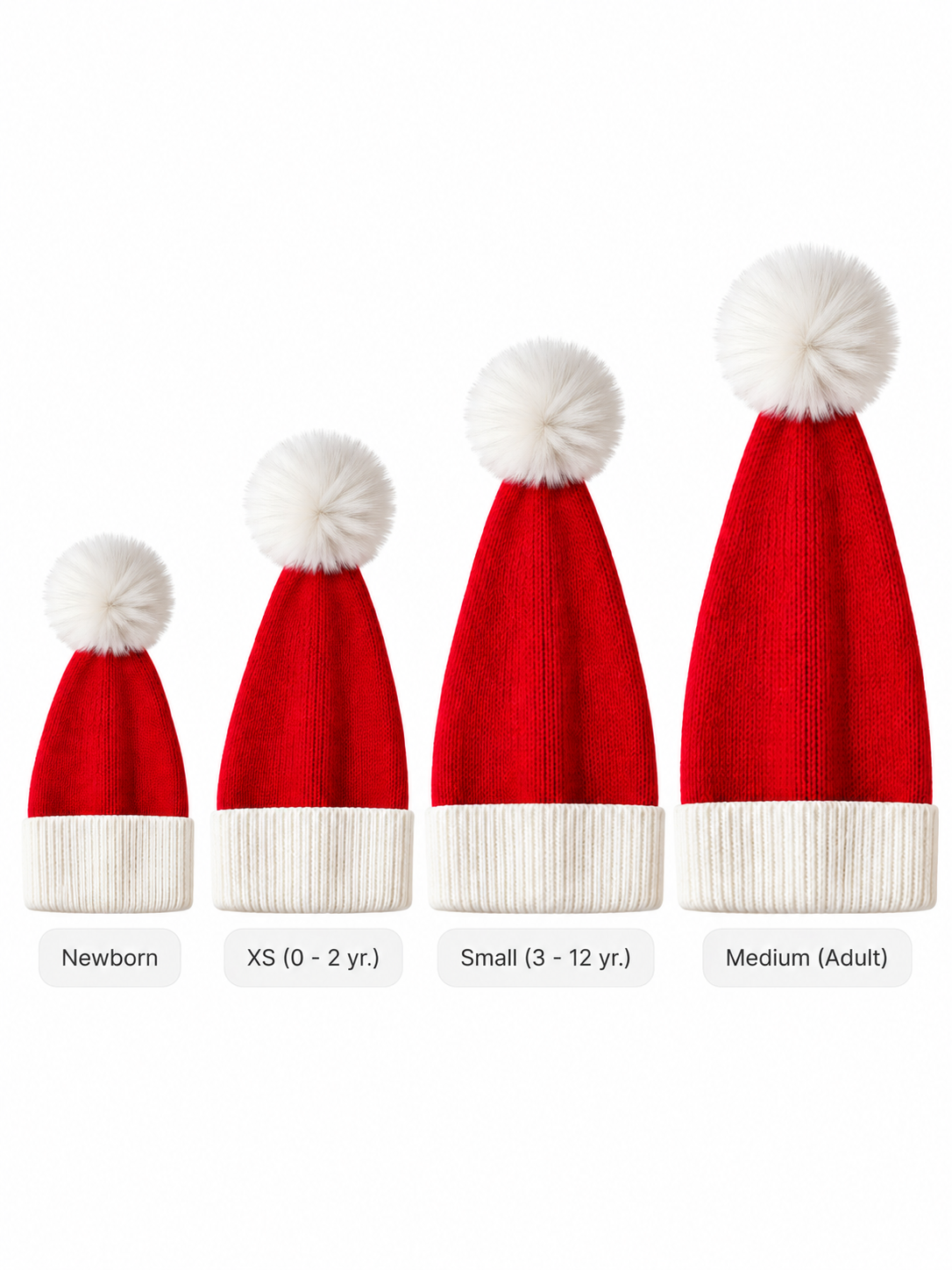 Knit Santa Hat, Red