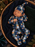 2-Way Zip Footie, Classic Teddy Plaid