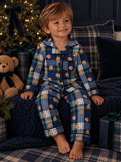 Lounge Set, Classic Teddy Plaid