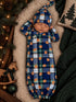 Gown, Classic Teddy Plaid