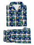 Women's Lounge Set, Classic Teddy Plaid