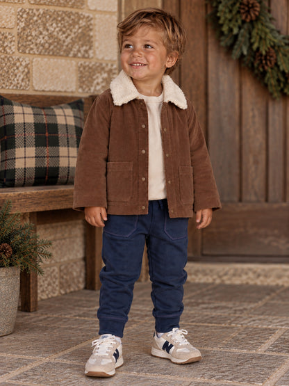 Corduroy Jacket, Beaver Fur