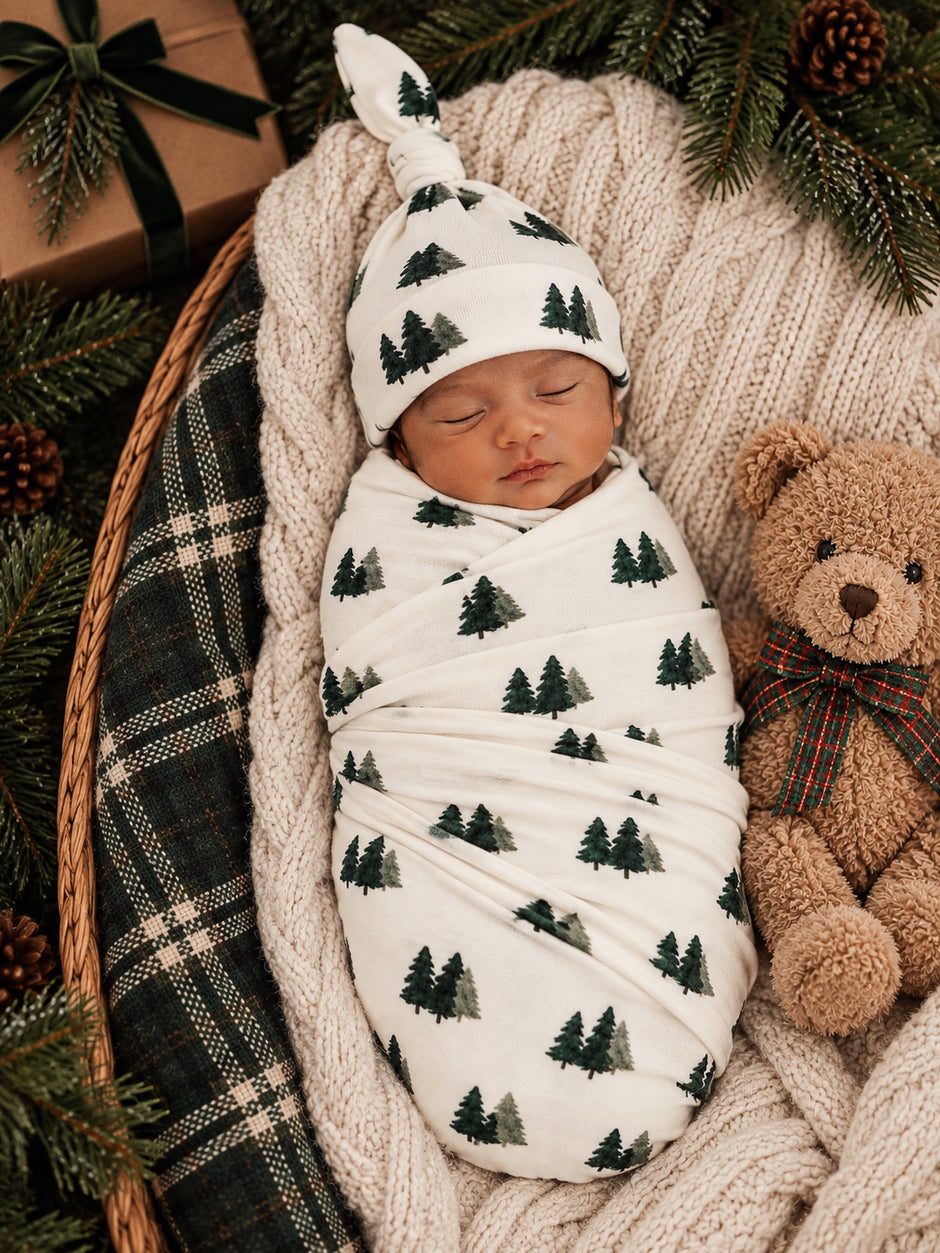 Evergreen Grove / Organic Cotton Swaddle