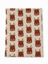 Organic Cotton Waffle Swaddle, Reindeer