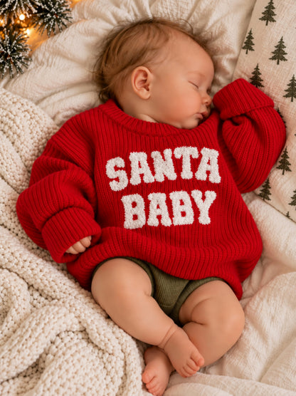 Knit Sweater, Santa Baby