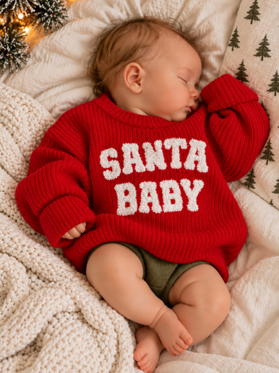 Knit Sweater, Santa Baby