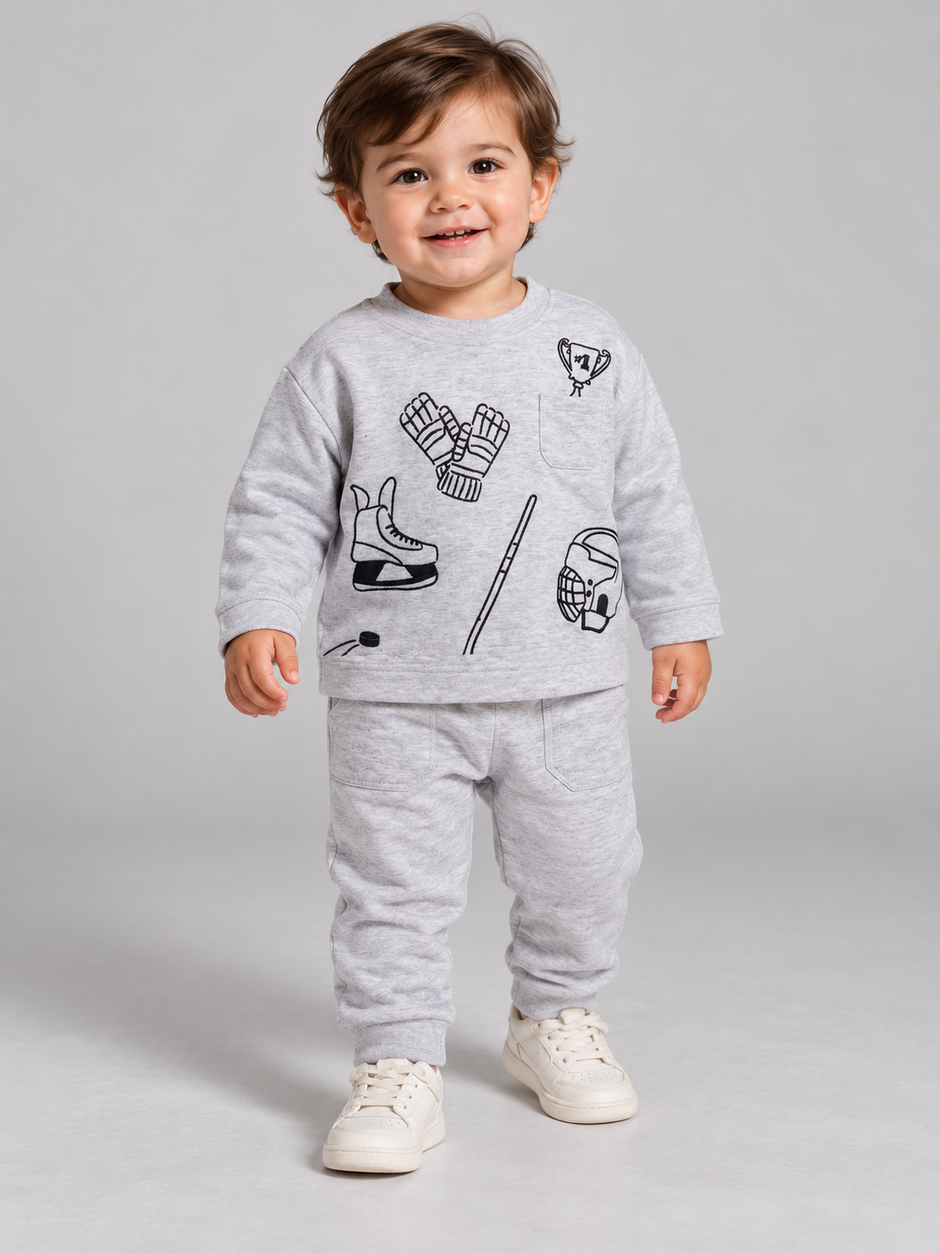 Drop Sleeve Sweatshirt, Hockey