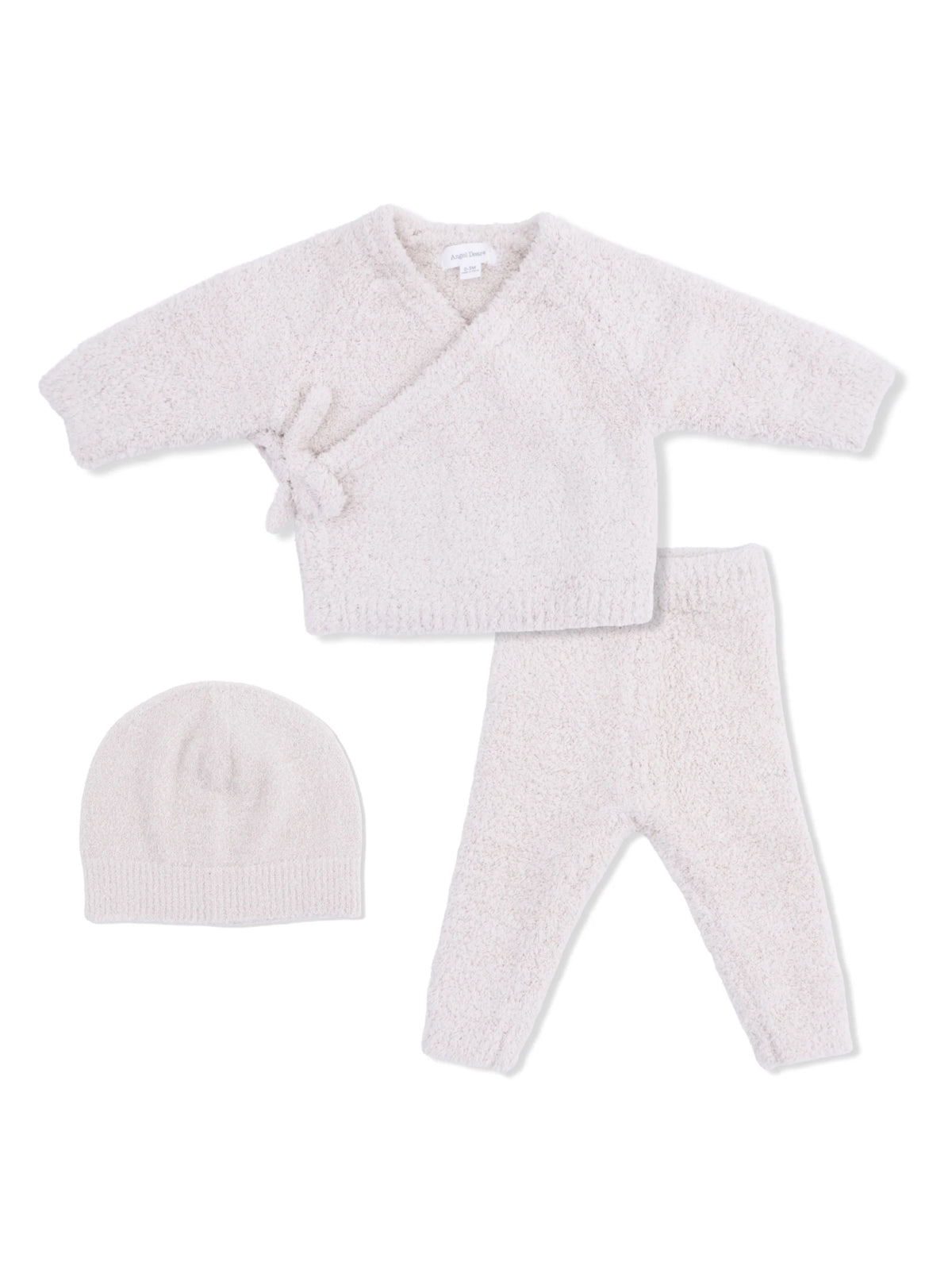 Chenille Kimono Take Me Home 3-Piece Set, Natural