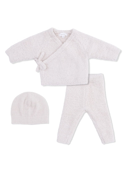 Chenille Kimono Take Me Home 3-Piece Set, Natural