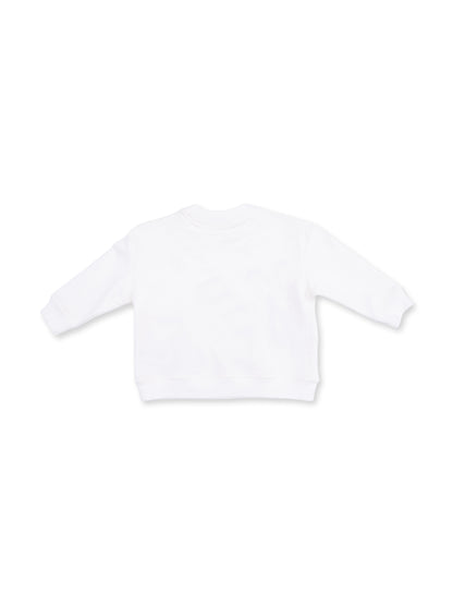 Drop Sleeve Sweatshirt, White/Pink Golf