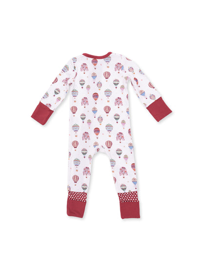 2-Way Zip Romper, Hot Air Balloon