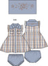Western Pearl Snap Dress & Bloomer, Western Plaid