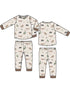 Long Sleeve Loungewear Set, Northern Woodland Animals