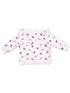 V-Ruffle Sweatshirt, Violetta Floral