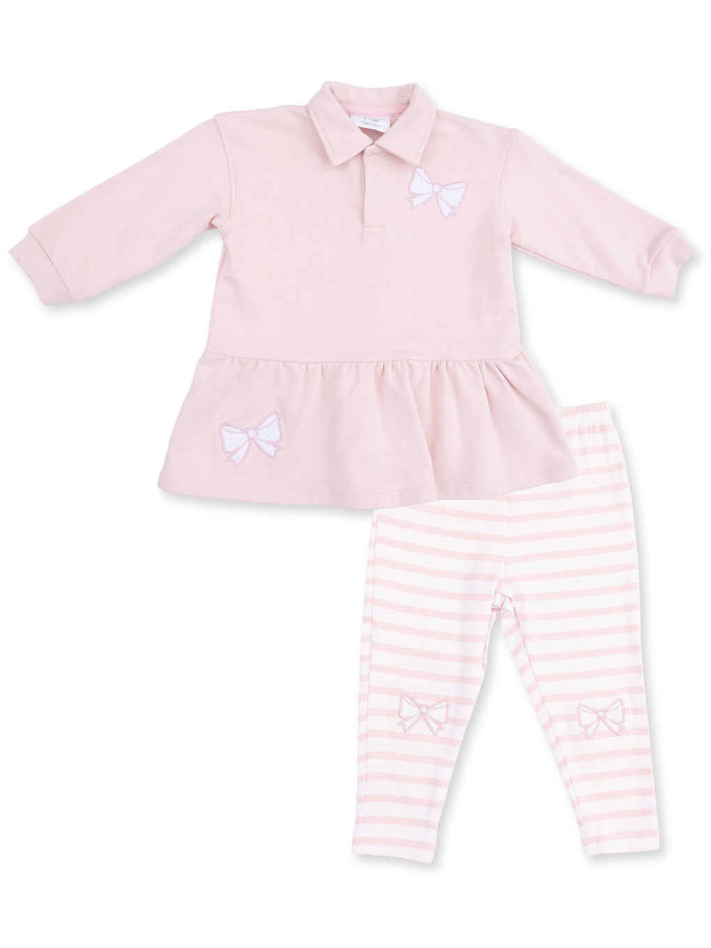Polo Dress & Legging, Football Dot & Stripe