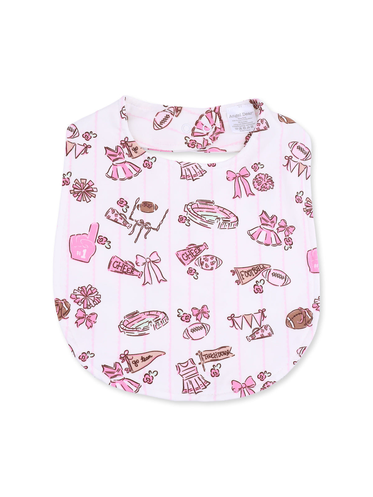 Feeding Bib, Football Cheer Nursery