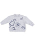 Drop Sleeve Sweatshirt, Football Navy