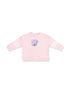 Drop Sleeve Varsity Stripe Sweatshirt, Football Helmets Pink
