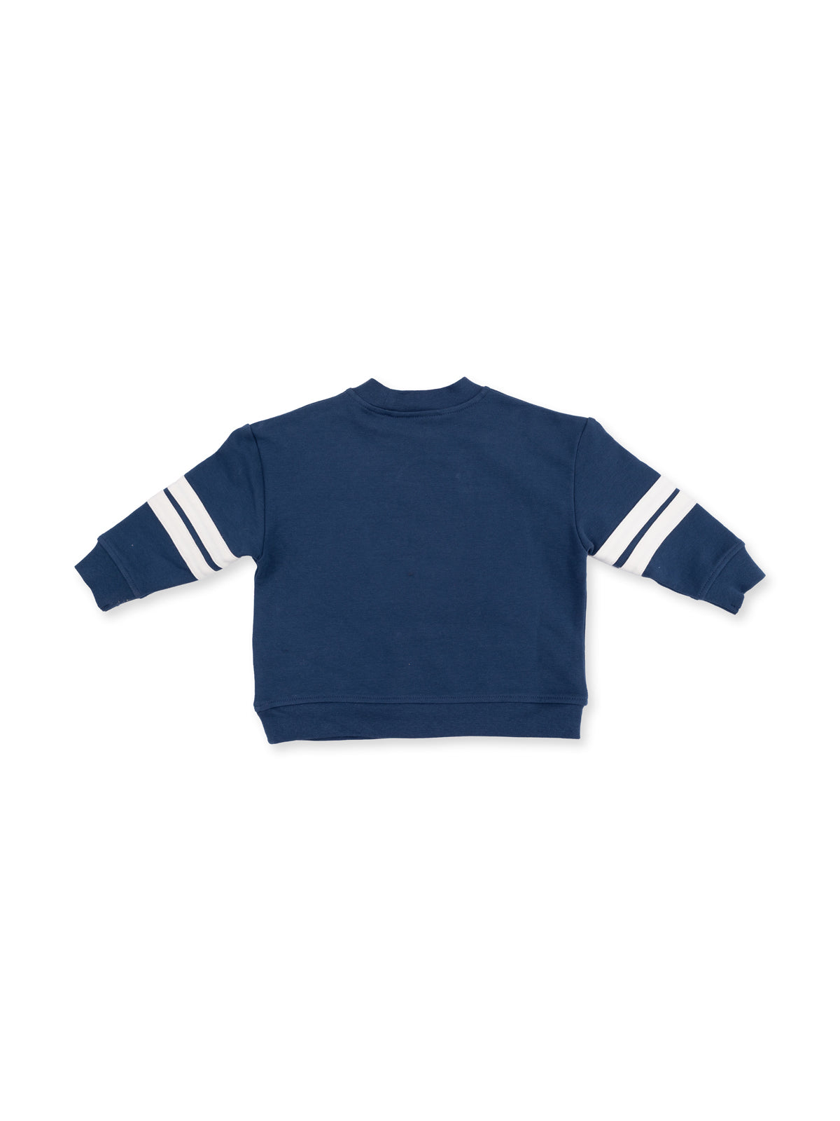 Drop Sleeve Varsity Stripe Sweatshirt, Football Helmets Maroon