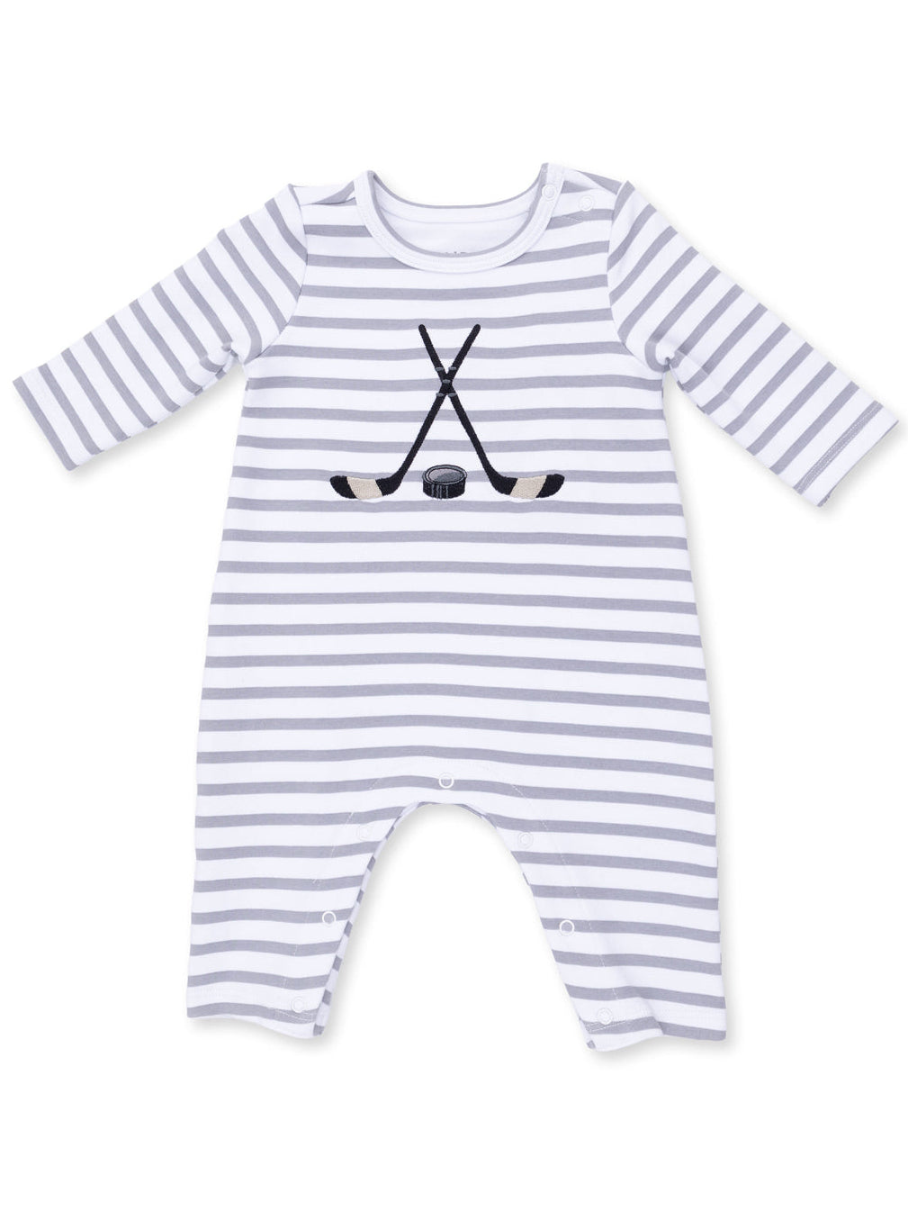 Snap Shoulder Romper, Hockey