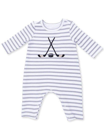 Snap Shoulder Romper, Hockey