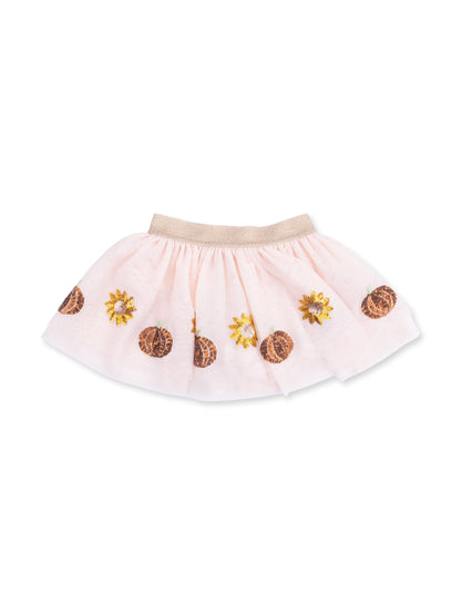 Tutu Skirt with Bike Shorts, Pumpkins