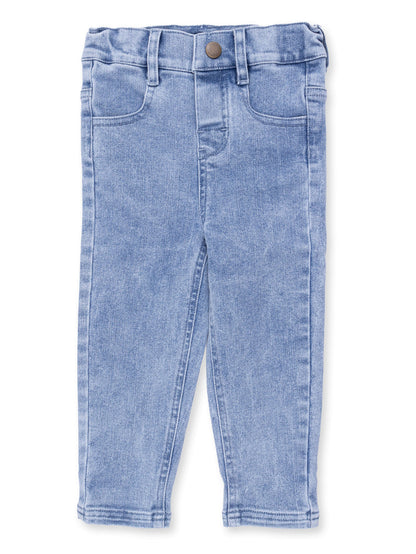 Adjustable Pants, Old School Blue Stretch Denim