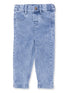 Adjustable Pants, Old School Blue Stretch Denim