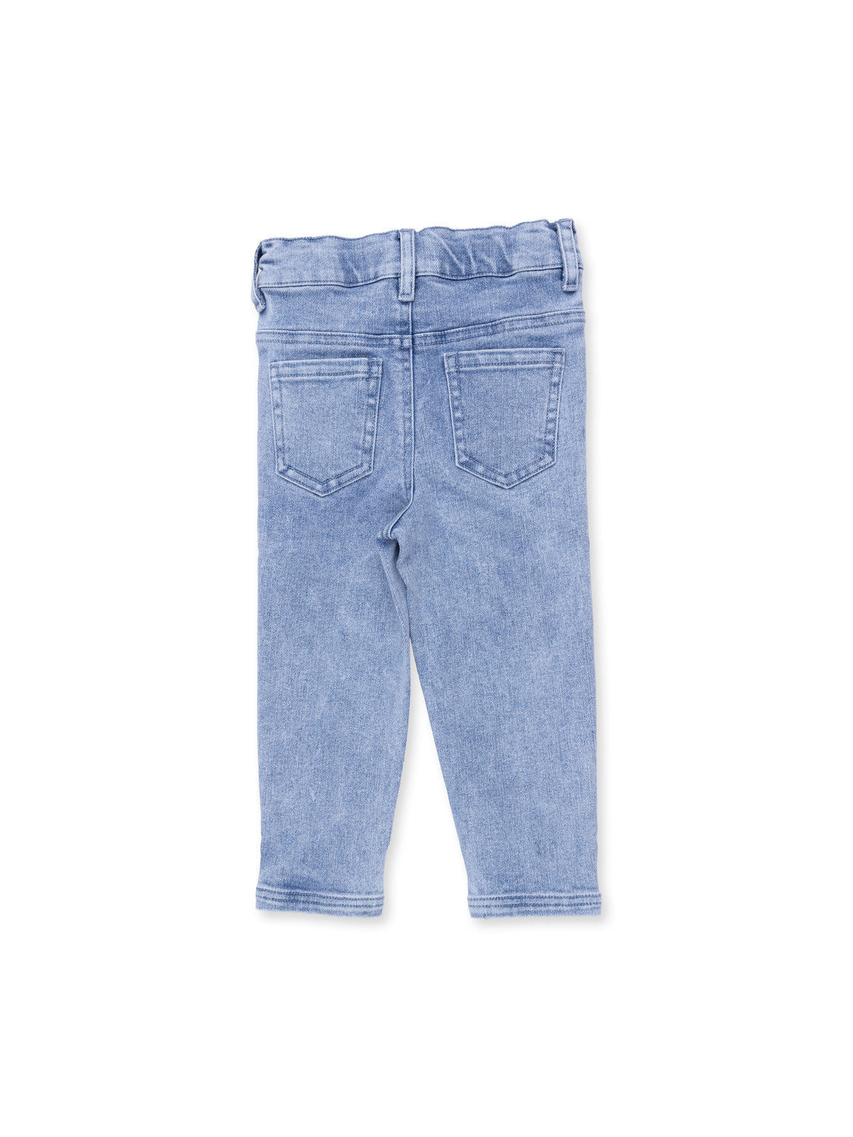Adjustable Pants, Old School Blue Stretch Denim