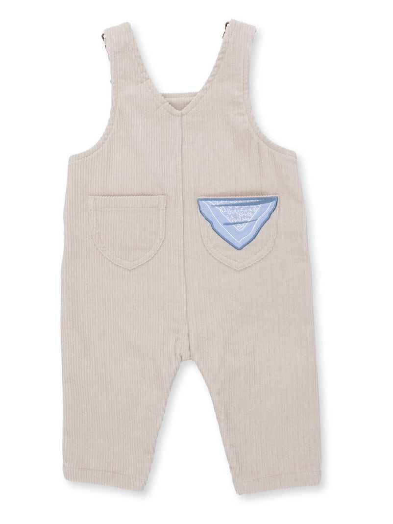 Corduroy Overalls, Peyote Horse Appliqué