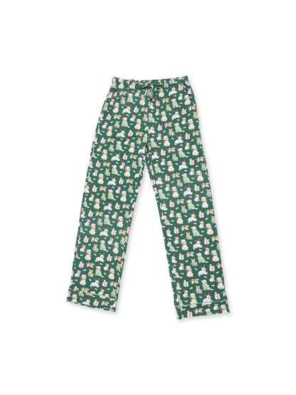 Adult Coat Style Lounge Set with Pockets, Christmas Dogs Uni