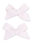 2-Pack Hair Bows w/Clips, Mauve Morn