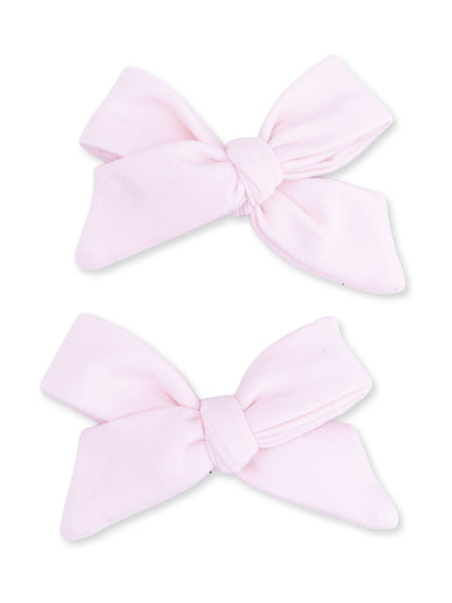 2-Pack Hair Bows w/Clips, Pink A Boo