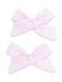 2-Pack Hair Bows w/Clips, Pink A Boo