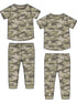 Short Sleeve Loungewear Set, Camo