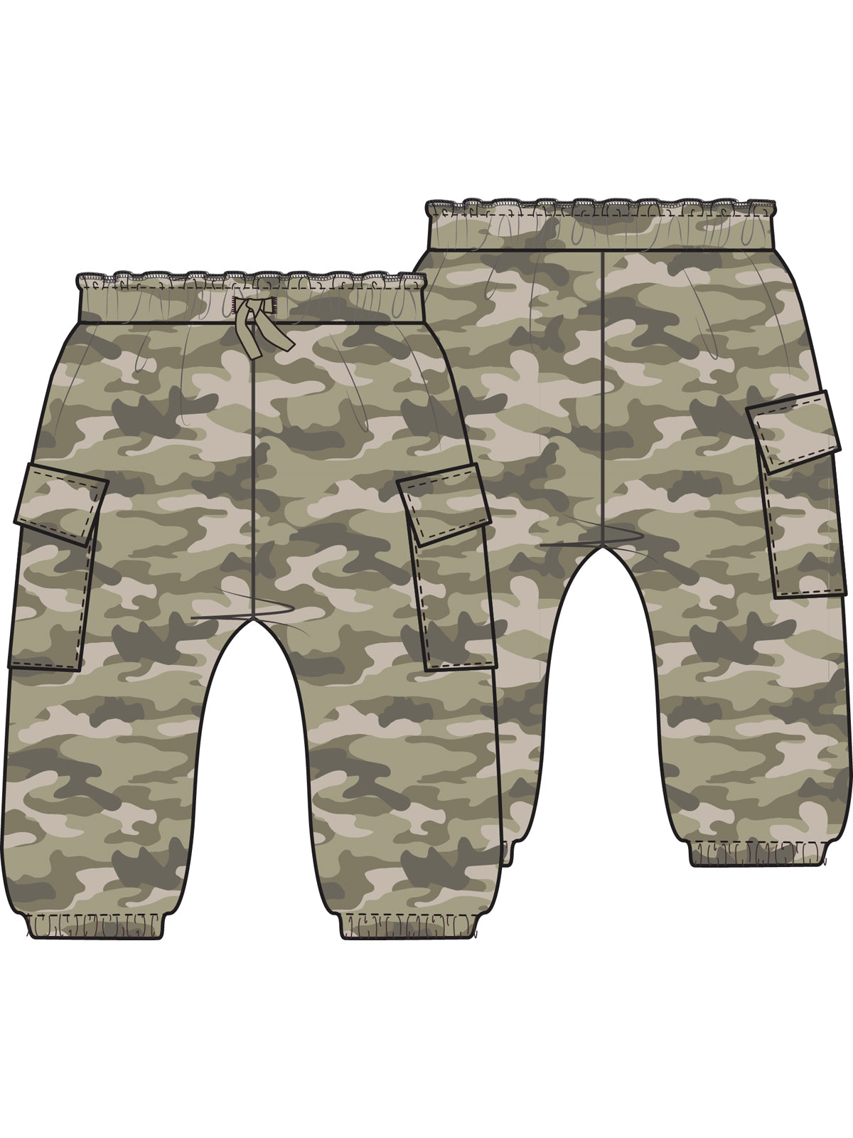 Fashion Cargo Pants, Camo