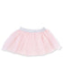 Pink tutu skirt with silver star embellishments and a soft elastic waistband. Ideal for playful outfits.