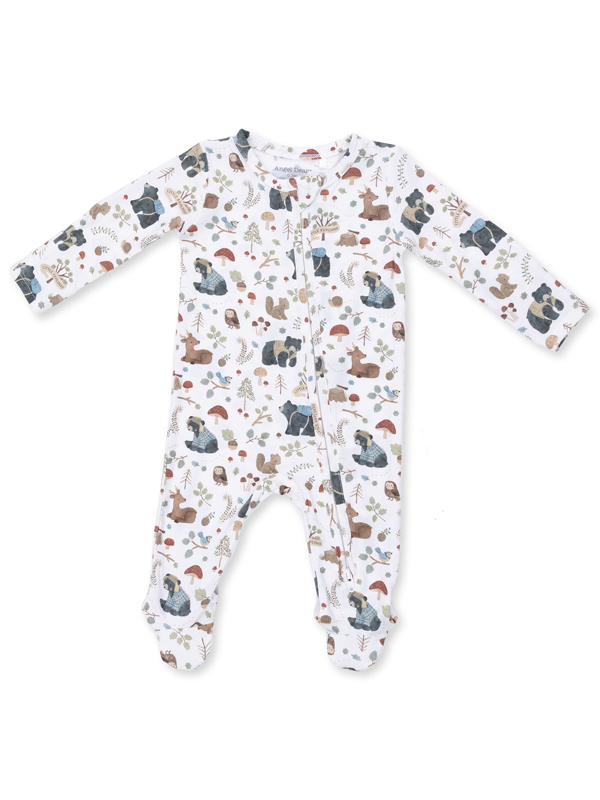 Baby footed pajamas featuring colorful animal and nature prints. Perfect for cozy comfort and playful adventures.